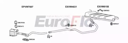 Система выпуска ОГ EuroFlo VWGOLP19D 1001D